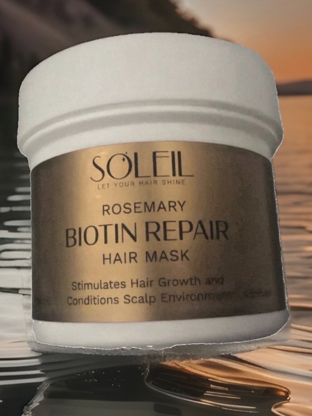 Soleil Rosemary + Biotin Repair Hair Mask, Hair Repair, 4.58 fl oz
